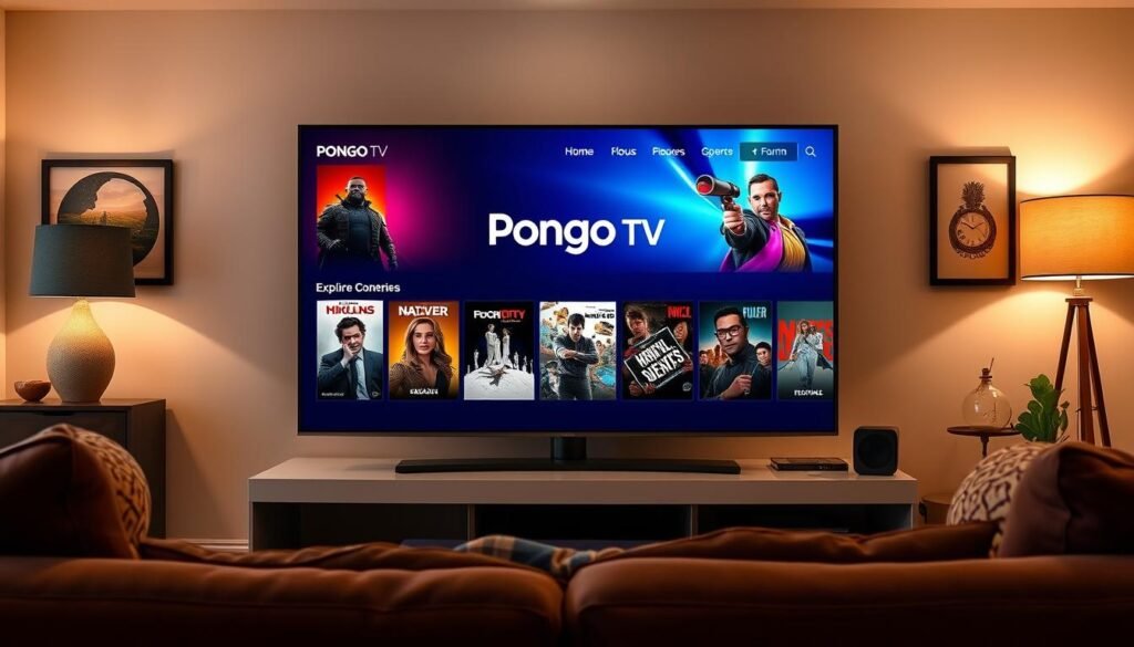 Pongo TV användargränssnitt