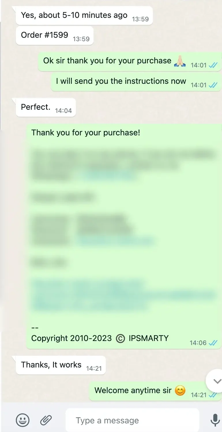 Nordic IPTV client message 1